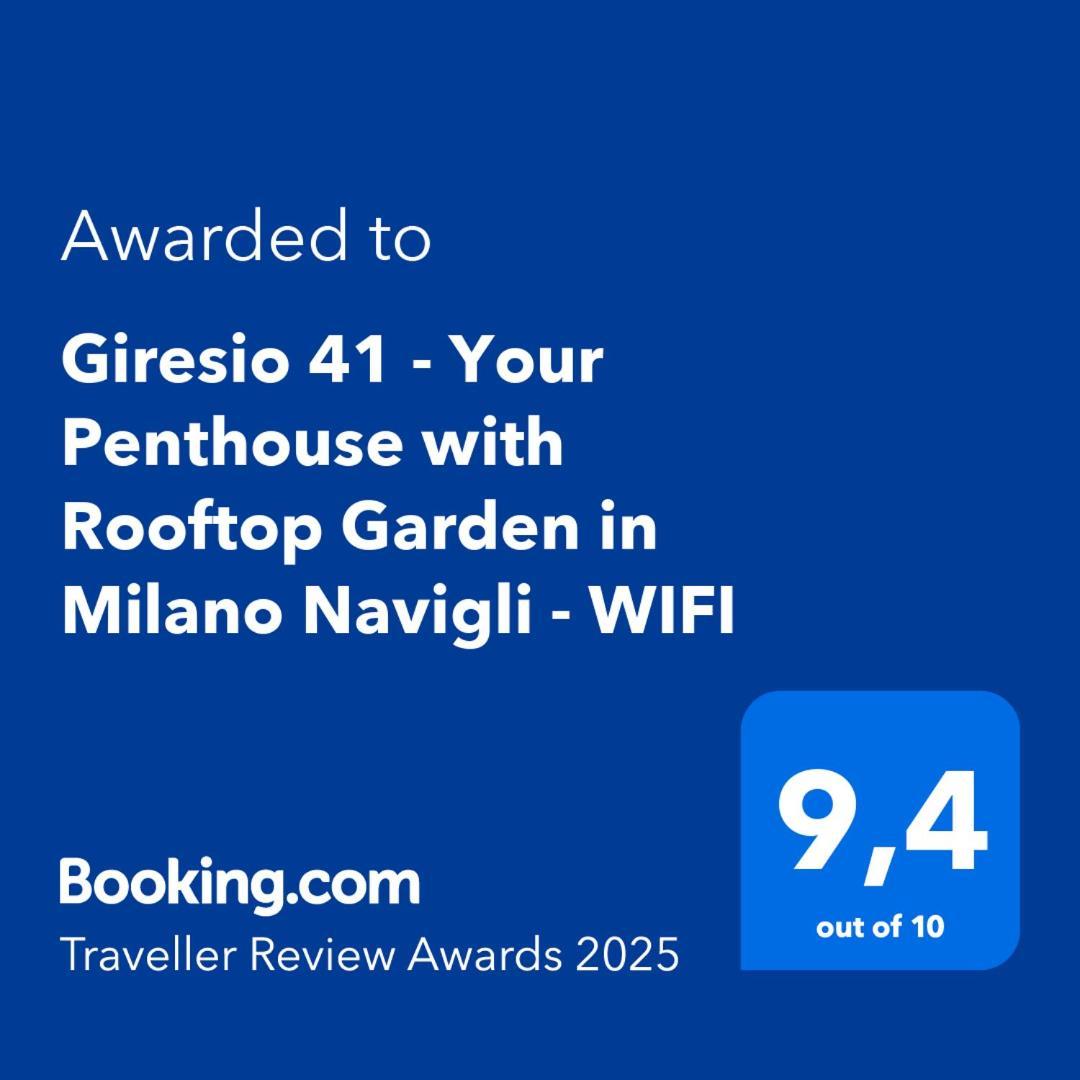 Giresio 41 - Your Penthouse With Rooftop Garden In Milano Navigli - Wifi Exterior foto